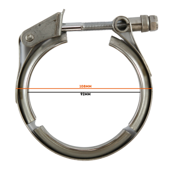 Abraçadeira Inox Engate Rápido 3 polegadas - Imagem 2