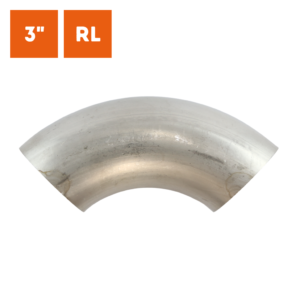 Curva Inox OD 3 polegadas Decapada