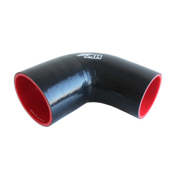 Mangote em Silicone Redutor Curva 90º 4" para 3.1/2" Preto - Imagem 2