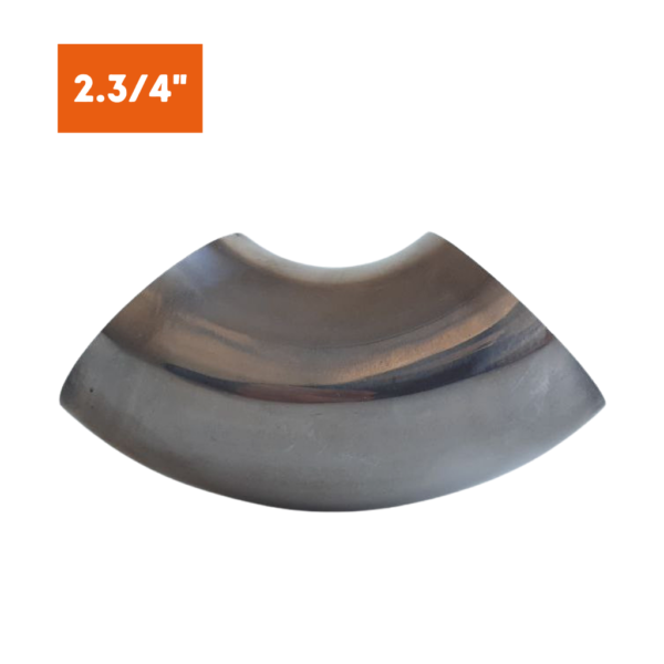 Curva Inox OD  2.3/4 polegadas