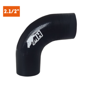 Mangote em Silicone Curva 90 graus 2.1/2" Preto (63mm) x 125mm