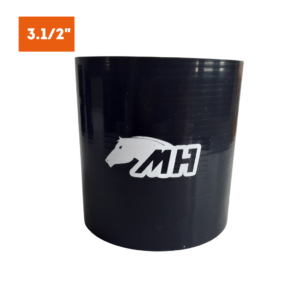 Mangote em Silicone Reto 3.1/2" Preto (89mm) x 100mm