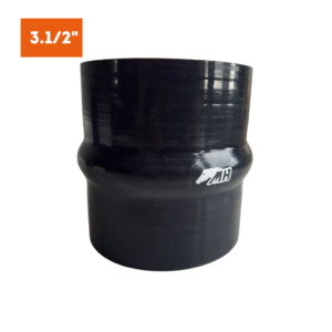 Mangote em Silicone Reto com Hump 3.1/2" Preto (89mm) x 100mm