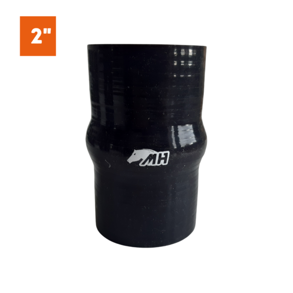 Mangote em Silicone Reto com Hump 2 " Preto (51mm) x 100mm