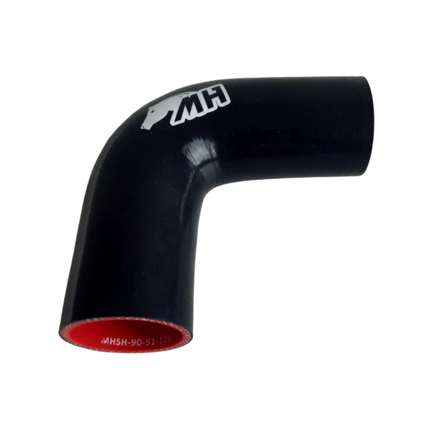 Mangote em Silicone Curva 90 graus 2" Preto (51mm) x 125mm - Imagem 2