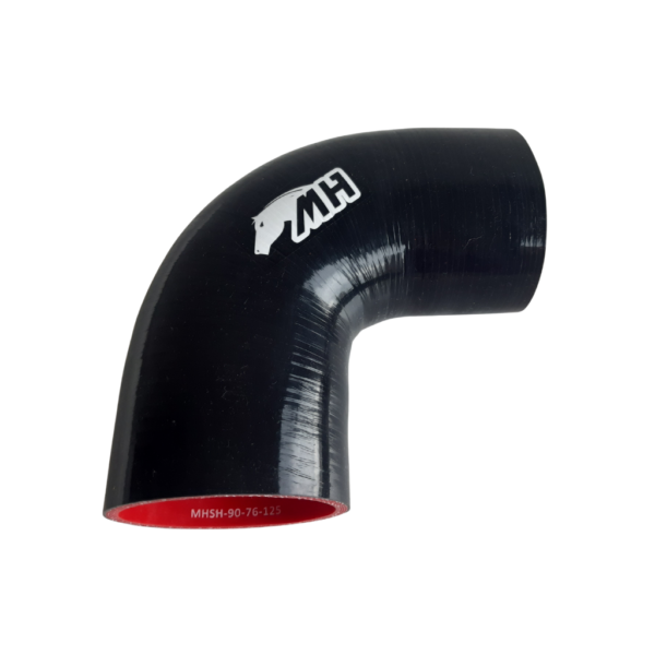 Mangote em Silicone Curva 90 graus 3" Preto (76mm) x 125mm - Imagem 2