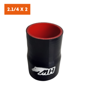 Mangote em Silicone Redutor Reto 2.1/4" para 2" Preto (57mm para 51mm) x 100mm