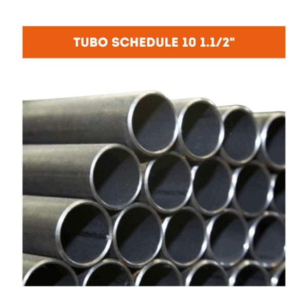 TUBO SCHEDULE 10 304L 1.1/2" x 1metro