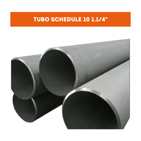 TUBO SCHEDULE 10 INOX 304L 1.1/4" x 1metro