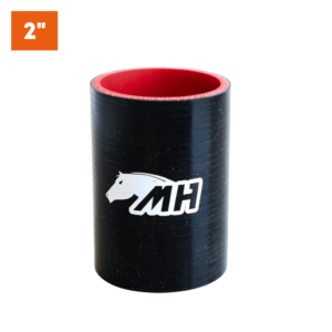 Mangote em Silicone Reto 2 " Preto (51mm) x 100mm