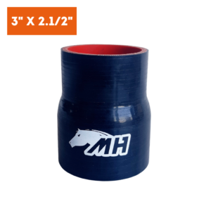 Mangote em Silicone Redutor Reto 3" para 2.1/2" Preto (76mm para 63mm) x 100mm