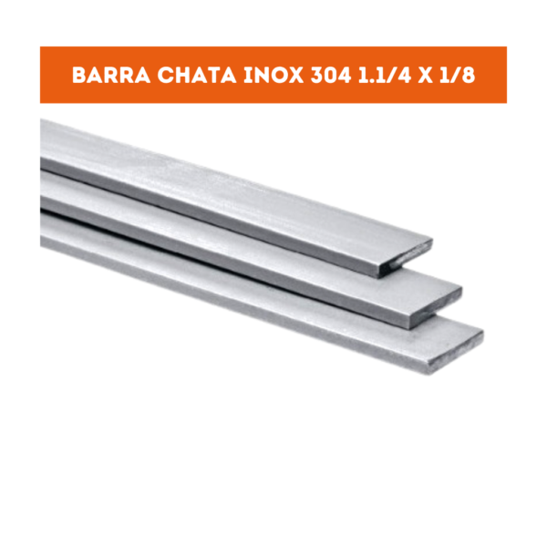 Barra Chata Inox 304 - 1.1/4 (31,75mm) X 1/8 (3,18mm)