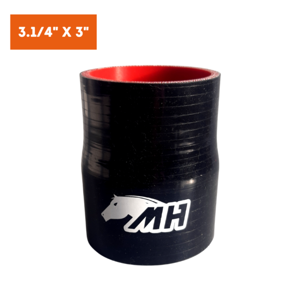 Mangote em Silicone Redutor Reto 3.1/4" para 3" polegadas (83mm para 76mm) x 100mm