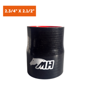 Mangote em Silicone Redutor Reto 2.3/4" para 2.1/2" Preto (70mm para 63mm) x 100mm