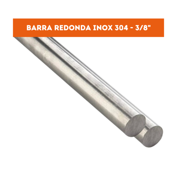 Barra Redonda Inox 304 3/8" X 1M