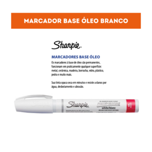 MARCADOR PERMANENTE SHARPIE PAINT OIL MEDIA BRANCO