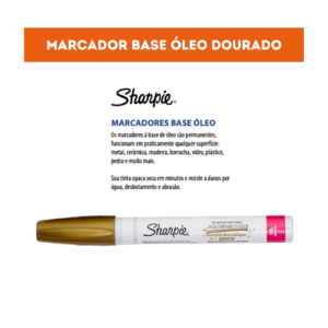 MARCADOR PERMANENTE SHARPIE PAINT OIL MEDIA DOURADO