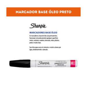MARCADOR PERMANENTE SHARPIE PAINT OIL MEDIA PRETO
