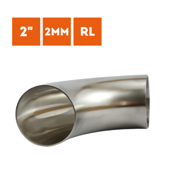 Curva Inox OD 2 polegadas x 2mm - Imagem 2