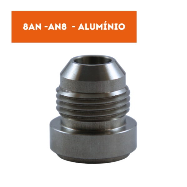 Niple para Soldar Macho Conico 8AN / AN8 - Aluminio