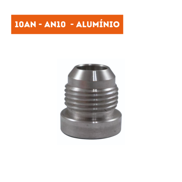 Niple para Soldar Macho Cônico 10AN / AN10 - Aluminio