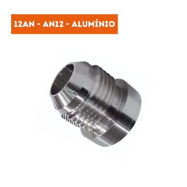 Niple para Soldar Macho Cônico 12AN / AN12 - Aluminio