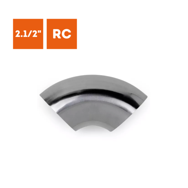 Curva Inox OD 2.1/2  polegadas - Raio Curto