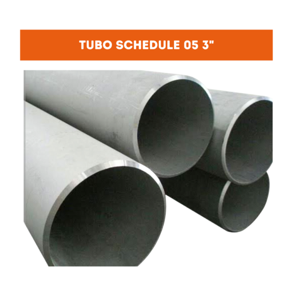 TUBO SCHEDULE 5 INOX 304L - 3"