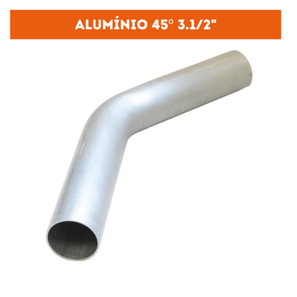 Curva  Aluminio 45º 3.1/2"