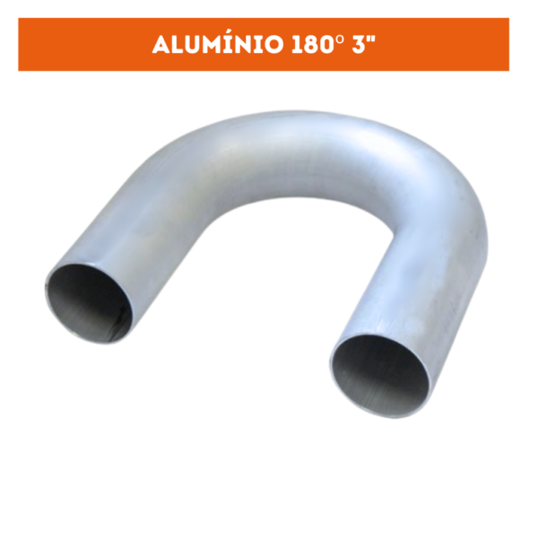Curva Alumínio 180º 3"