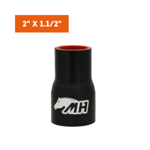 Mangote em Silicone Redutor 2" para 1.1/2 Preto (51mm para 38mm) x 102mm
