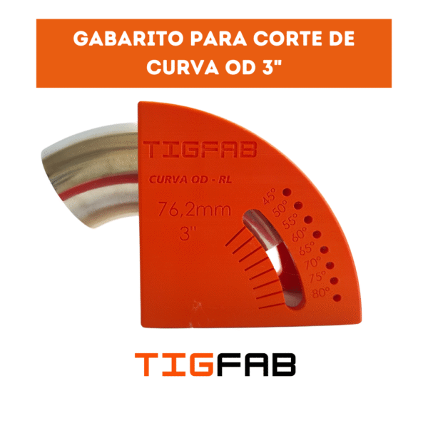 Gabarito de corte OD 3pol