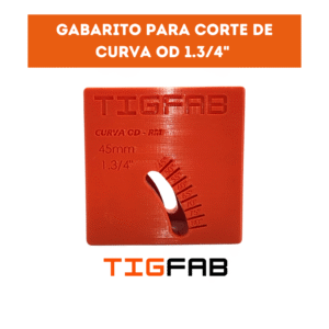 Gabarito de corte OD 1.3/4 pol