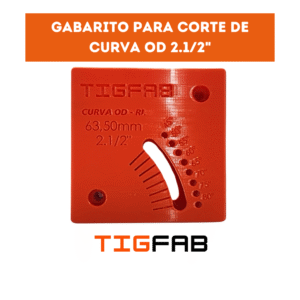 Gabarito de corte OD 2.1/2 pol