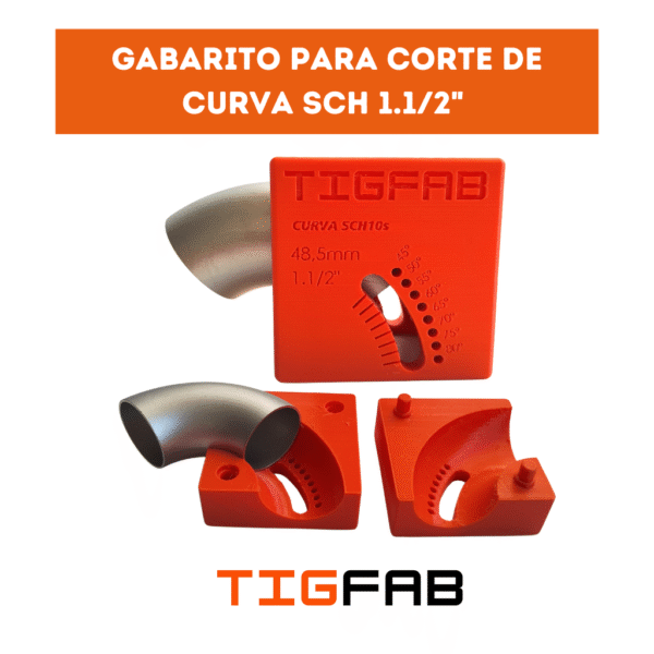 Gabarito de corte SCH 1.1/2 pol - Imagem 2