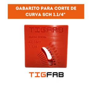 Gabarito de corte SCH 1.1/4 pol