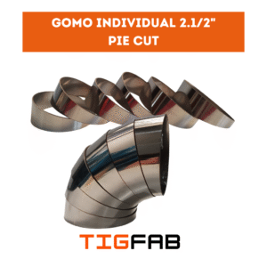 Curva Gomada - Pie Cut - 2.1/2" x 2mm x 15cm