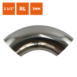 Curva Inox OD 2.1/2 polegadas x 2mm