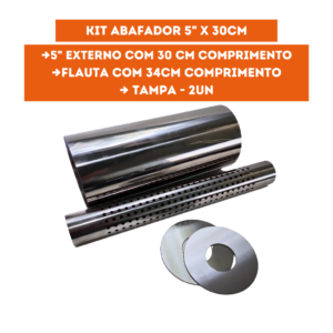 Abafador 5" x 3" x 30cm