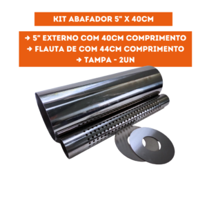 Abafador 5" x 1.3/4" x 40cm