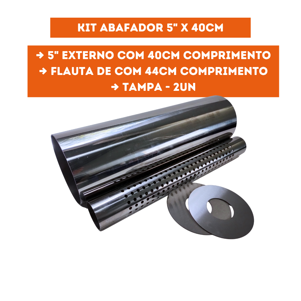 Abafador 5" x 1.3/4" x 40cm
