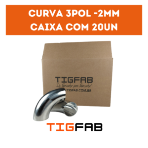Promoção - 20un - curva 3pol-2mm