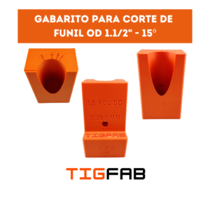 Gabarito de corte Funil OD 1.1/2"